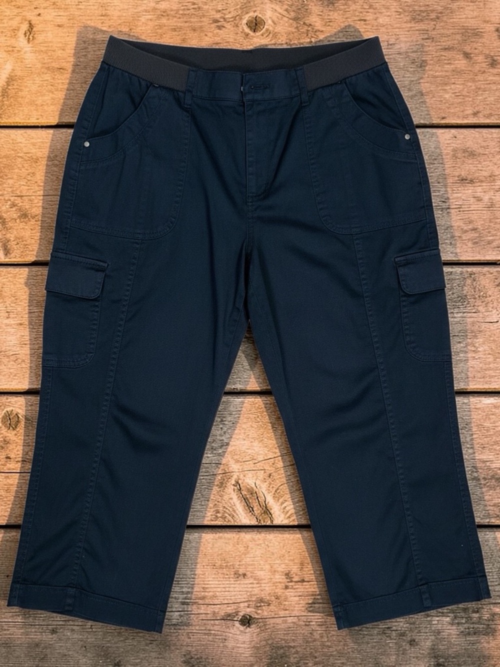 croft & barrow Navy Women's Cargo Capri Pants